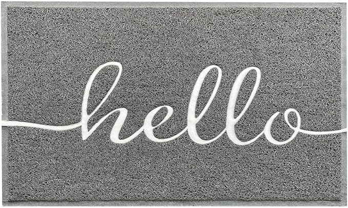 EARTHALL Funny Hello Mats Outdoor/Indoor, Front Door Mat Outside Entrance, Inside Outside Mats for Home Entrance, Funny Doormat Outdoor/Indoor Entrance, Front Porch Decor for Farmhouse 48"x32"