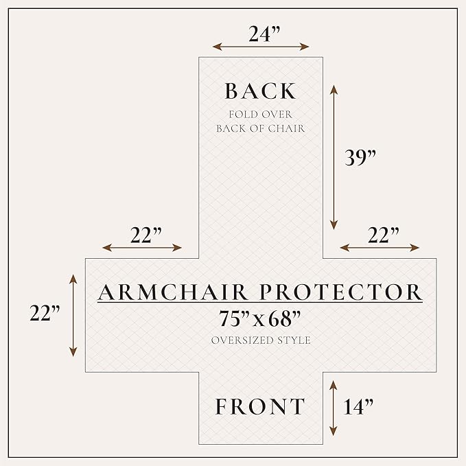 Great Bay Home Reversible Chair Cover - Washable Slipcover Furniture Protector with Elastic Straps - Perfect for Kids & Pets - Quilted & Stitched Detail (Sage Green/Light Gray)