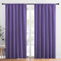 NICETOWN Living Room Curtains, Blackout Draperies, Lilac Purple, 1 Pair, 70 x 84-inch, Home Decorations Thermal Insulated Solid Rod Pocket Blackout Drapes for Cafe
