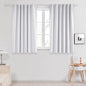 Deconovo Blackout Curtains, Thermal Insulated, W52 x L54 2 Panels, Back Tab, Machine Washable, Room-Darkening Drapes for Bedroom/Living Room Star White