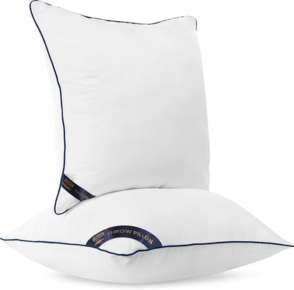 Utopia Bedding Throw Pillow Inserts (Pack of 4, White), 12 x 12 Inches Decorative Indoor Pillows for Sofa, Bed, Couch, Cushion Sham Stuffer