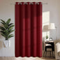 Joydeco Blackout Patio Sliding Door Curtains 96 Inches Long, Grommet Privacy Room Divider Curtains, Extra Wide Thermal Blackout Drapes for Bedroom Living Room (Burgundy Red, 70Wx96L, 1 Panel)