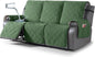 TAOCOCO 100% Waterproof Recliner Sofa Cover, Non Slip Split Couch Covers for Reclining Couches with Straps, Washable Reclining Sofa Cover Furniture Protector for Kids Pets(3 Seater, Vine Green)