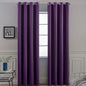 Yakamok Soft Room Darkening Grommet Window Drapes Thermal Insulated Light Blocking Blackout Curtains for Bedroom(52Wx96L,Purple,2 Panels)