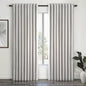 Extra Wide Total Blackout 96 Inch Curtains 70 Inches Wide for Living Room 2 Panels Modern Linen Blackout Curtain for Large Window Treatment Privacy Thermal Drapes Rod Pocket Pleated 72"W x 96"L Grey