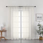 OWENIE Ivory Sheer Curtains 72 Inches Long 2 Panels, Transparent Voile Sheer Curtain Double Rod Pocket Gauze Drapes for Living Room Bedroom Window Sliding Glass Door Treatment, 42 x 72 Inch