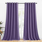 NICETOWN Bedroom Curtains Blackout Drapery Panels, 2 Panels, 70 x 108 inches, Lilac Purple, Three Pass Microfiber Thermal Insulated Solid Ring Top Blackout Window Curtains/Drapes