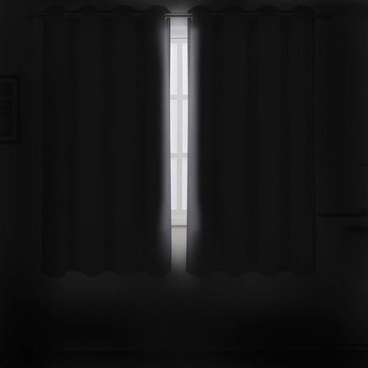 LEMOMO Frost Grey Blackout Curtains 66 x 63 Inch Length/Set of 2 Curtain Panels/Thermal Insulated Room Darkening Blackout Curtains for Bedroom