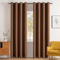 MIULEE Blackout Curtains for Bedroom Living Room Thermal Insulated Room Darkening Mocha Grommet Top Solid Light Blocking Drapery Set of 2 Window Panels 52 x 72 Inches, Cappuccino Brown