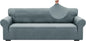 ZNSAYOTX 1 Piece Jacquard Couch Covers for 3 Cushion Couch High Stretch Sofa Cover for Pets Dogs Anti Slip Extra Large Sofa Slipcovers Furniture Protector (X-Large, New Pattern Light Grey)