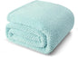 Whale Flotilla King Size Fuzzy Fleece Blanket for Bed, 90x104 Inch Fluffy Warm Soft Jacquard Blankets for All Season, Lightweight and Cozy, Light Blue