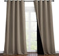 NICETOWN 100% Blackout Blinds, Set of 2, 52 inches x 120 inches, Laundry Room Decor Window Treatment Curtains for Large Patio Sliding Door, Thermal Insulated Taupe Curtains for Bedroom