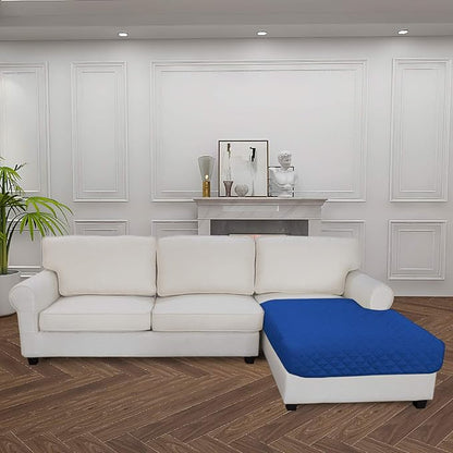 Easy-Going Sectional Couch Covers for Dogs L Shape Sofa Cover Reversible Sofa Slipcover Chaise Lounge Cover Furniture Protector Cover for Pets Dog Cat (42 x 52 inches, Classic Blue/Classic Blue)
