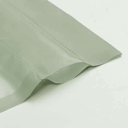 OVZME 2 Panels Sheer Sage Green Curtains 72 Inches Length Window Treatment for Kitchen, Elegant Airy Transparent Curtain Draperies Rod Pocket for Kids Living Room, Each 42 Width 72 Length