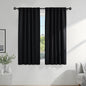 PONY DANCE Blackout Curtains 63 inch Length - Window Covering Panels Thermal Insulated Window Blinds Drapes Light Block Curtain Shades for Bedroom, 42-inch Wide by 63-inch Long, Black, 2 PCs