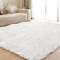 ORINOVA Shag Plush Rug 8x10 Area Rugs for Bedroom White Fluffy Living Room Rug Large Washable Faux Sheepskin Furry Fur Rugs for Nursery