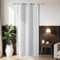 Joydeco Blackout Door Curtain for Doorway Privacy 80 Inches Long, Grommet Closet Curtain for Open Closet, Room Divider for Bedroom Living Room (Greyish White, 32Wx80L, 1 Panel)
