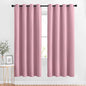 NICETOWN Crystal Pink Blackout Curtains & Drapes for Bedroom - Room Darkening Energy Saving Thermal Insulated Grommet Voice Reducing Window Treatments for Living Room (1 Pair, W46 x L72)