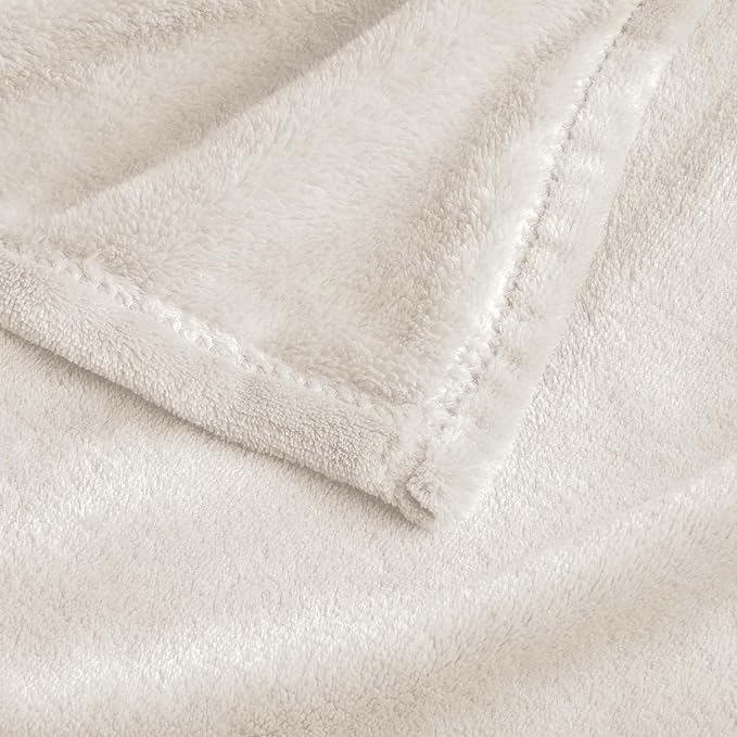 BEDELITE Big Fleece Blanket 120" x 120" (10' x 10'), Super Soft Fluffy Fuzzy Oversized King for Bed, Couch, Sofa, Camping, Extra Large Blanket Fits Your Whole Family, Beige