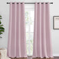 NICETOWN Baby Pink Blackout Curtains 90 inches Length for Living Room, 2 Panels, 55" Wide, Thermal Insulated Long Drapes for Large Window