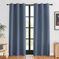 NICETOWN Blackout Curtains for Bedroom, Stone Blue, 42-inch Wide x 80-inch Long, 2PCs, Thermal Insulated Privacy Window Treatment Curtains & Drapes for Living Room, Nursery