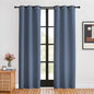 NICETOWN Blackout Curtains for Bedroom, Stone Blue, 34-inch Wide x 80-inch Long, 2PCs, Thermal Insulated Privacy Window Treatment Curtains & Drapes for Living Room, Nursery