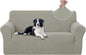U-NICE HOME Oversized Stretch Loveseat Couch Cover Sofa Covers Washable Sofa Slipcover Furniture Protector for 2 Cushion Couch Sofa Pet Friendly, Taupe