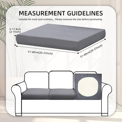 8Pcs Stretch Patio Cushion Covers,Outdoor Couch Covers Replacement,Outdoor Couch & Sofa Slipcovers,for Patio Furniture Cushion Covers,Washable Reusable Furniture Protector (Gray, Cover Only)