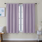 Simplebrand Ava Lilac Short Blackout Curtains for Bedroom 54 Inches Long 2 Panels Set, Solid Thermal Insulated, Energy Saving Window Treatment Curtains Blackout Drapes, W40 x L54 Inch, Lilac