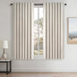 54 Inch Long Blackout Tiers Curtains for Small Window Elegant Short Curtain Drapes for Livingroom Bedroom Thermal Insulated Linen Cafe Drapes (2 Panels, 52 inches Wide by 54 inches)Cream Ivory