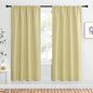 NICETOWN Blackout Curtains for Living Curtains, Paler Yellow, 2 Panels, 42 by 72, Room Darkening Window Curtain Panels, Easy-Care Solid Thermal Insulated Draperies/Drapes for Daughter Room