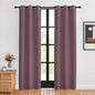 NICETOWN Blackout Curtains for Bedroom, Dry Rose, 34 W by 80 L, Set of 2, Thermal Insulated Curtains & Drapes with Grommet Top for Living Room, Privacy Window Treatment Draperies