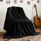 BEDELITE Fleece Throw Blanket for Couch & Bed - 3D Jacquard Decorative Black Blanket, Super Soft and Cozy Warm Fuzzy Blanket All Seasons Suitable, 50x60Inches
