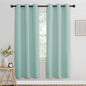 NICETOWN Aqua Blue Bedroom Curtains 72 inches Long, Grommet Blackout Thermal Insulated Window Treatment Room Darkening for Bedroom/Home Office, 2 Panels, W37 x L72