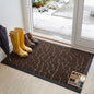 GORILLA GRIP 100% Waterproof All-Season WeatherMAX Doormat, 47x35, US Designed Natural Rubber, Stain and Fade Resistant, Low Profile Indoor Outdoor Door Mats, Easy Clean Patio Mat, Dark Brown Pebble
