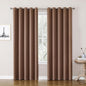 ChrisDowa Blackout Curtains 70 inches Wide for Bedroom - 2 Panels Set Extra Wide Grommet Thermal Insulated Room Darkening Curtains for Living Room (Cappuccino, 70 x 84 Inch)