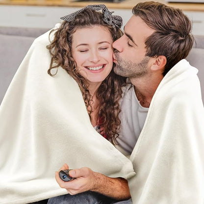 BEDELITE Fleece Blanket Cream Throw Blanket for Couch & Bed, Luxury Plush Cozy Fuzzy Blanket 50" x 70", Super Soft Warm Lightweight Fall Throw Blanket for Travel Camping