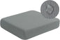 Water Repellent Sofa Cushion Slipcovers, Stretch Seat Cushion Covers Sofa Covers for Living Room Furniture Protector, Thick Jacquard Textured Twill Fabric (Small, Dove Grey)