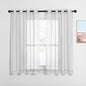 NICETOWN Thin Sheer Curtain Panels - Lightweight Voile Curtains Window Treatment (Light Gray, 2-Pack, 54" Wide x 45" Long)