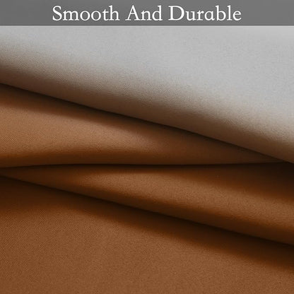 SimpleHome Ombre Room Darkening Curtains for Bedroom, Light Blocking Gradient Grey White to Burnt Orange Thermal Insulated Grommet Window Curtains/Drapes for Living Room,2 Panels, 52x84 inches Length