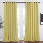 NICETOWN Living Room Window Curtain Drapes Extra Long & Wide - Living Room Panels Grommet Top Window Treatment for Hall & Guest Room (W80 x L108, Paler Yellow, 2 Pieces)