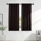 PONY DANCE Bedroom Blackout Curtains - 42 W x 72 L, Brown Window Draperies Thermal Insulated Back Tab/Rod Pocket Curtain Panels/Window Treatments Home Decoration, Double Pieces