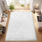 Ciicool 5 x 8 Feet Fluffy Faux Fur Area Rug White Faux Sheepskin Furry Rugs for Living Room Sofa Floor Shaggy Fuzzy Carpet for Bedroom Soft Plush Rugs Nursery Home Décor Rectangle