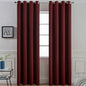 Yakamok Blackout Curtains 96 Inches Long with Grommet for Bedroom, Burgundy Thermal Insulated Room Darkening Window Treatment Drapes Curtain for Living Room (52Wx96L, Burgundy red, 2 Panels)