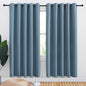 NICETOWN Bedroom Curtains Blackout Drapery Panels, 2 Panels, 70 x 72 inches, Gold Brown, Three Pass Microfiber Thermal Insulated Solid Ring Top Blackout Window Curtains/Drapes
