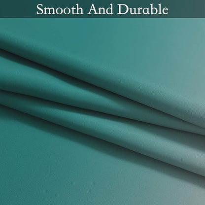 SimpleHome Ombre Room Darkening Curtains 82 inches Length for Bedroom,Grommet Gradient Light Blocking Teal Window Curtains for Living Room,2 Panels, 52x82 inches