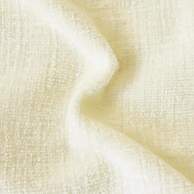 CaliTime Throw Pillow Covers Decorative 20 X 20 Inches Pack of 2 Cozy Chenille Cushion Cases for Couch Sofa Bed Living Room Home Beige