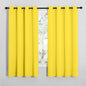 NICETOWN Bedroom Curtain Panels Draperies, Thermal Insulated Solid Grommet Curtains/Drapes (Bright Yellow, 1 Pair, 55 by 68-inch)