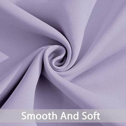 Yakamok Extra Wide Blackout Curtain for Sliding Glass Door, Grommet Thermal Insulated Room Divider Curtain 100W x 84L inch, Room Darkening Patio Curtain,8.3ft Wide x 7ft Tall, 1 Panel,Lilac
