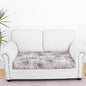 Smiry Printed Couch Cushion Covers, Stretch Soft Couch Covers for Sofa, Washable Non-Slip Sofa Slipcover Furniture Protector for Indoor and Outdoor (Medium, Brown and White)